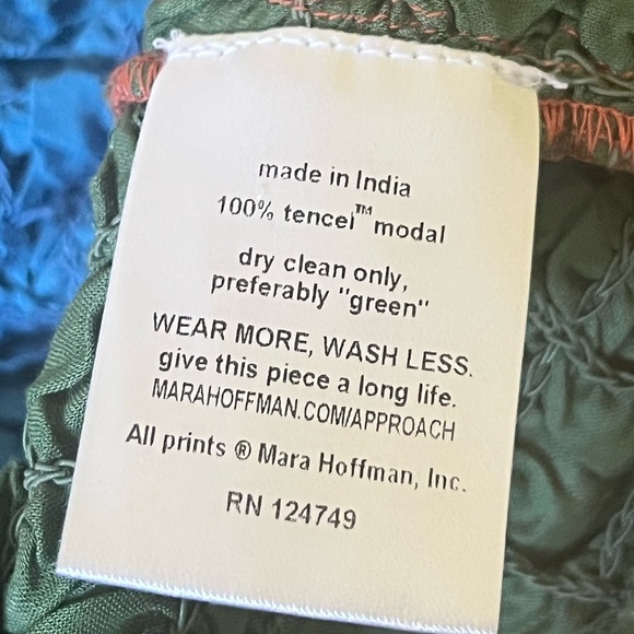 Mara Hoffman Laura Dress in Meadow Colorblock Print Medium - Picture 8 of 8